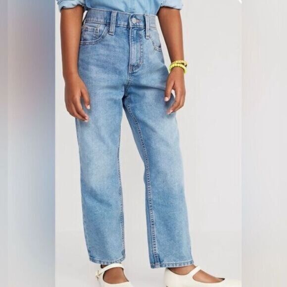 Old Navy Other - NWT Old Navy Girls High Rise Slouchy Straight Denim Jeans - Size 18